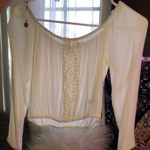 Off the shoulder crop top